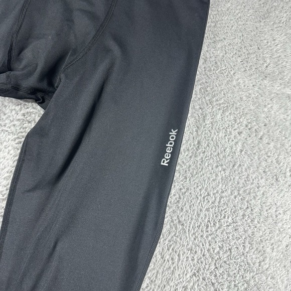 Reebok Compression Pants Mens XL Black Training Gym Tights Layering Base Layer - Picture 7 of 11